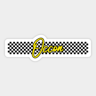 Race Flag Design - Esteban Ocon Sticker